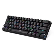 Klawiatury - Bezprzewodowa klawiatura mechaniczna Motospeed CK62 Bluetooth RGB (czarna) - miniaturka - grafika 1