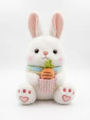 Maskotki i pluszaki - PLUSZOWY BIAŁY KRÓLIK 30CM - miniaturka - grafika 1