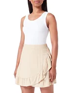 Spódnice - VERO MODA Damska spódnica Vmmymilo Hw Mini Skirt WVN Ga Rock, Irish Cream, M - miniaturka - grafika 1