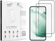 Szkła hartowane na telefon - 2 Szt. | moVear 2.5D Max - Szkło Hartowane Do Samsung Galaxy S22+ (Plus) (6.6") Na Cały Ekran | Do Etui, Fullglue, 9H - miniaturka - grafika 1