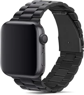 PASEK DO ZEGARKA APPLE WATCH 42/44/45mm SE/9/8/7/6/5/4/3/2/1 CZARNY +ETUI - Akcesoria do smartwatchy - miniaturka - grafika 1