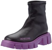 Botki damskie - Love Moschino Ja24535g0fiey00c35 damskie sztyblety, czarne, 35 EU - miniaturka - grafika 1
