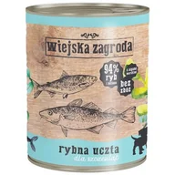 Mokra karma dla psów - Alpha Spirit Wiejska Zagroda dla szczeniąt Rybna uczta 800g - miniaturka - grafika 1