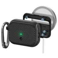 Akcesoria do słuchawek - Etui Spigen Mag Armor Magsafe Apple Airpods Pro 1 / 2 Matte Black - miniaturka - grafika 1