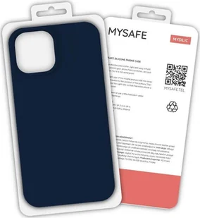 Mysafe MYSAFE ETUI SILIKONOWE IPHONE 12 PRO MAX GRANATOWY PUDEŁKO - Etui i futerały do telefonów - miniaturka - grafika 1