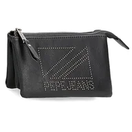 Portfele - Pepe Jeans Donna czarna kosmetyczka 17,5 x 9,5 x 2 cm sztuczna skóra, czarno-biała, kosmetyczka, czarny/biały, Kosmetyczka do torebki - miniaturka - grafika 1