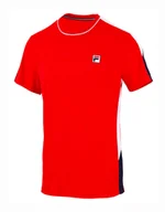 Koszulki sportowe męskie - Koszulka męska Fila  T-Shirt Gabriel Navy/Fila Red  L - miniaturka - grafika 1