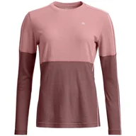 Koszulki sportowe damskie - Damska koszulka Ortovox 185 Rock'N'Wool Long Sleeve W Rozmiar: XS / Kolor: jasnoróżowy - miniaturka - grafika 1