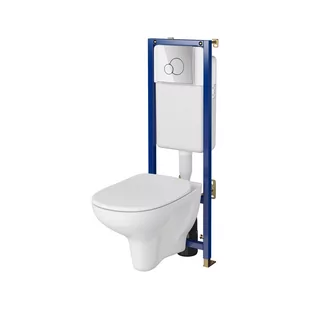 Zestaw Podtynkowy Cersanit Miska Wc Arteco Stelaż Tech Line Base Chrom S701-627 - Stelaże i zestawy podtynkowe do WC - miniaturka - grafika 1