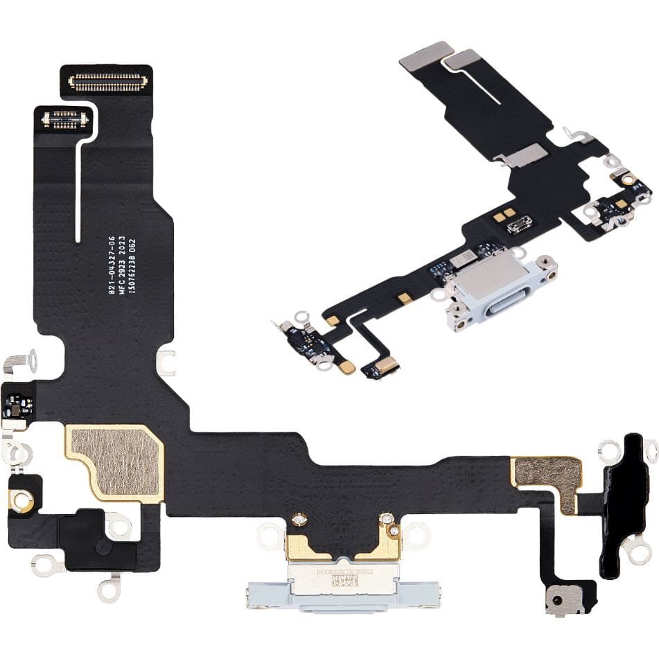 Złącze gniazdo ładowania dock do iPhone 15 ORG białe