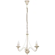 Lampy sufitowe - Maria Teresa MLAMP Żyrandol LAMPA wisząca ADX 397E/9 świecznikowa OPRAWA pałacowa na łańcuchu zwis ecru ADX 397E/9 - miniaturka - grafika 1