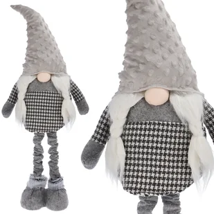 Skrzat pluszowy 75cm teleskopowe nogi szary - Ozdoby bożonarodzeniowe - miniaturka - grafika 1