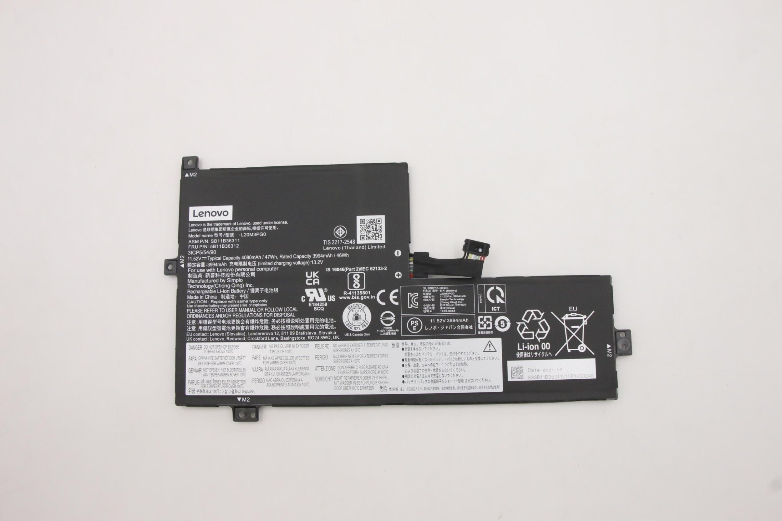3-cell battery for Lenovo 300e Chromebook and IdeaPad