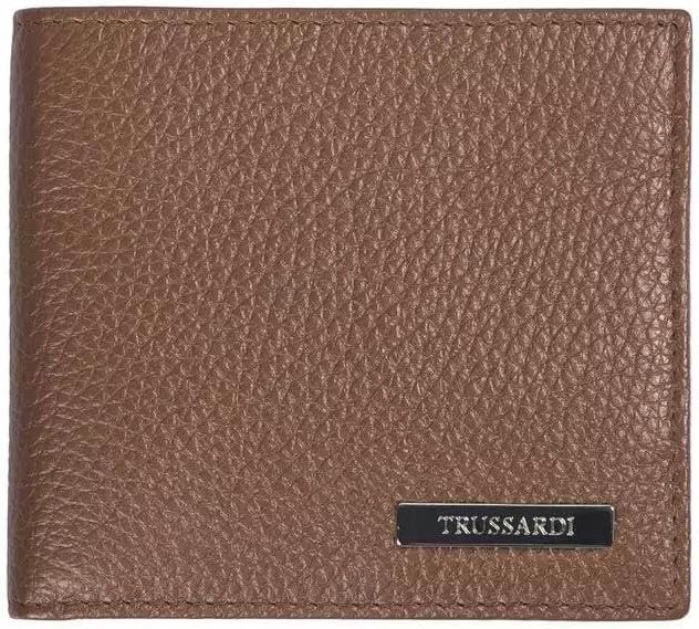 TRUSSARDI ORYGINALNY PORTFEL MĘSKI SKÓRA BOX