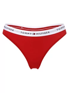 Tommy Hilfiger - Stringi damskie, czerwony - Majtki damskie - miniaturka - grafika 1