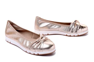 CAPRICE 9-22163-42 959 platin metal, baleriny damskie - Caprice - Baleriny - miniaturka - grafika 1