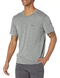 Jack Wolfskin Męska koszula z możliwością czesania S/S M, Gecko Green, M - Koszule męskie - miniaturka - grafika 1