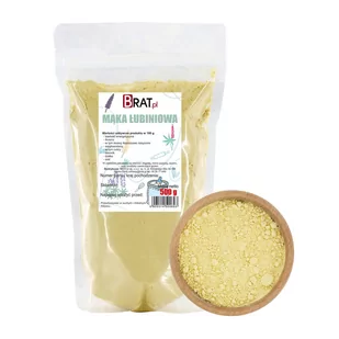 Mąka ŁUBINOWA 500g NATURALNA wysoka JAKOŚĆ - Mąka - miniaturka - grafika 1