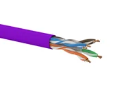 Kable miedziane - Kabel U/UTP kat.6 LSOH 4x2x23AWG Dca 500m (FIOLETOWA powłoka) 25 lat gwarancji, badanie jakości laboratorium INTERTEK (USA) ALANTEC  - ALANTEC - miniaturka - grafika 1