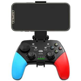 Gamepad Pad bezprzewodowy Bluetooth Alogy kontroler do gier + uchwyt na telefon Android iOS PS3 PS4 PC TV Nintendo Switch Joystick Czarny - Kontrolery gier na PC - miniaturka - grafika 24