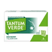 Przeziębienie i grypa - ANGELINI Tantum verde 3 mg x 30 pastylek do ssania o smaku miętowym - miniaturka - grafika 1
