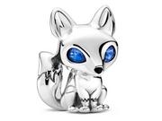 Rodowany srebrny charms do pandora lisek lis fox cyrkonie srebro 925 AP21246