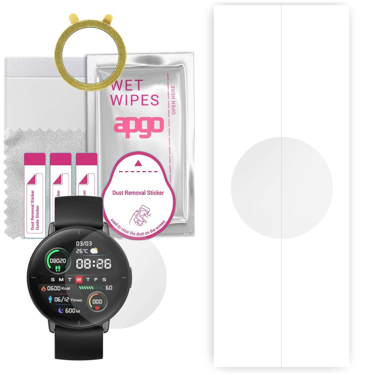 1x Folia hydrożelowa do Mibro Lite - apgo Smartwatch Hydrogel Protection Ochrona na ekran smartwatcha