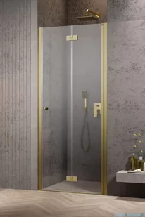 Radaway Nes Dwb Brushed Gold drzwi wnękowe 90cm prawe szczotkowane złoto 10029090-99-01R - Akcesoria do armatury i ceramiki - miniaturka - grafika 1