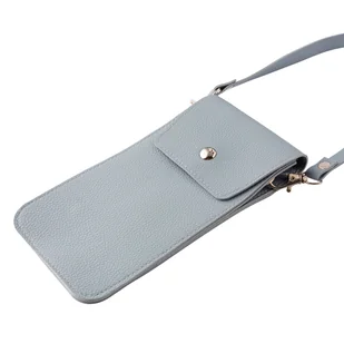 etui na telefon z paskiem 18x10x1,5 cm kol. błękitny - Pokrowce na ubrania - miniaturka - grafika 1