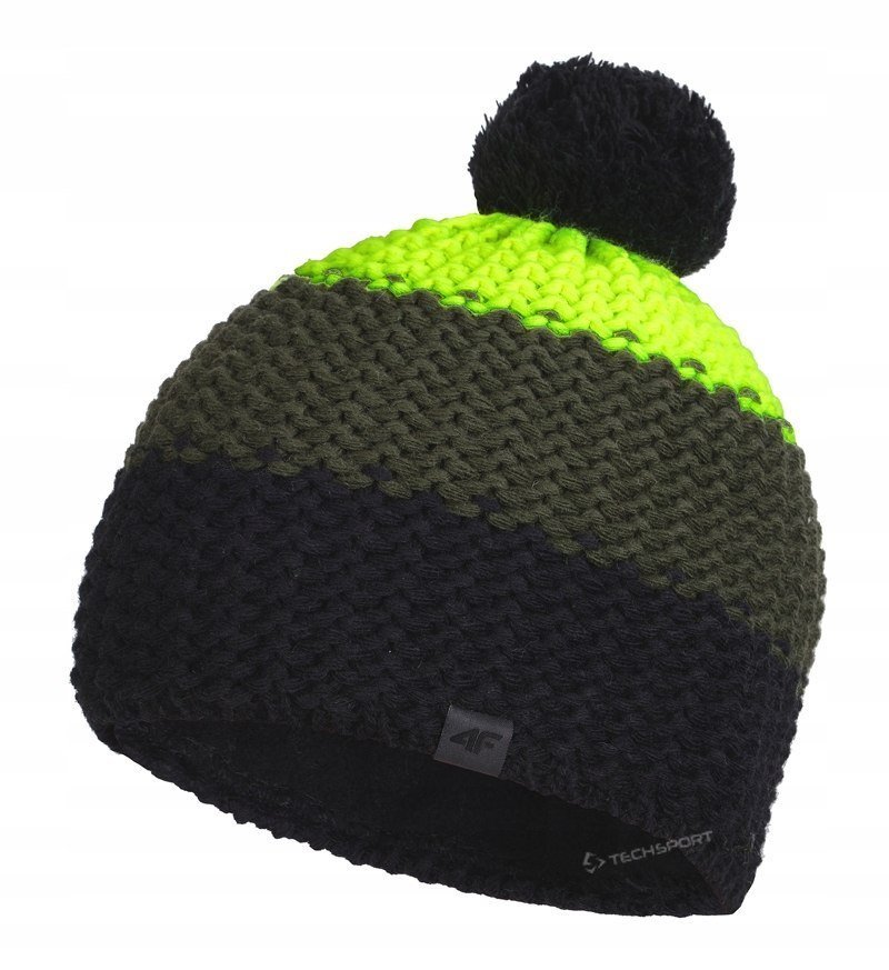 4F JUNIORSKA DZIECIÄCA WEĹNIANA GRUBA CZAPKA ZIMOWA