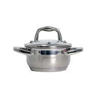 Garnki - Garnek stalowy VELIO 14 x 7 cm 1,2 l - miniaturka - grafika 1