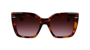 Calvin Klein CK23508S Okulary Słoneczne Havana/Brown Shaded 54/20/145 Kobieta - Okulary przeciwsłoneczne - miniaturka - grafika 1