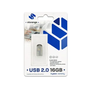 Storange pamięć 16 GB MINI USB 2.0 silver - Pendrive - miniaturka - grafika 1
