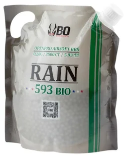 Kulki ASG Black Ops RAIN BIO 0,25g 3500 szt - Amunicja i osprzęt ASG - miniaturka - grafika 1