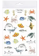 Zabawki kreatywne - Tatuaże zmywalne Zwierzęta mórz i oceanów - Mama Maluje - miniaturka - grafika 1