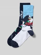 Skarpetki męskie - Skarpety z prążkowanym wykończeniem - miniaturka - grafika 1