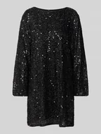 Sukienki - Sukienka wieczorowa o lejącym kroju z cekinowym obszyciem model ‘NAJA’ - miniaturka - grafika 1