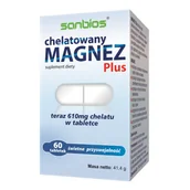 Witaminy i minerały - Sanbios Magnez Plus 60 tab. - miniaturka - grafika 1
