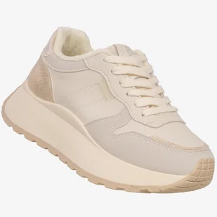 Sneakersy Damskie BIG STAR Buty Sportowe Półbuty Ocieplane Beżowe SS274008 Beżowy 38 - Sneakersy damskie - miniaturka - grafika 1