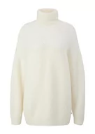 Swetry damskie - s.Oliver Sales GmbH & Co. KG/s.Oliver Damski sweter z mieszanki wełny, luźny krój, sweter z mieszanki wełny, luźny krój, biały, XXL - miniaturka - grafika 1