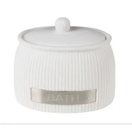 Pojemniki łazienkowe - Pojemnik ROMANTICO 10,5 x 7,5 x 9 cm biały - miniaturka - grafika 1