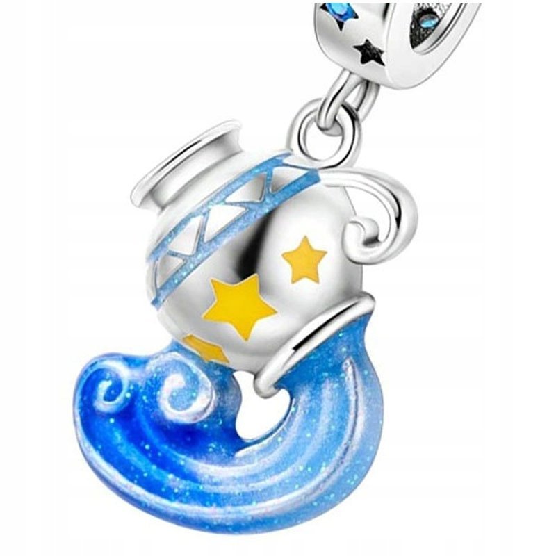 Charms do Pandora Zawieszka Charms Znak Zodiaku Wodnik Charmsy Trusky