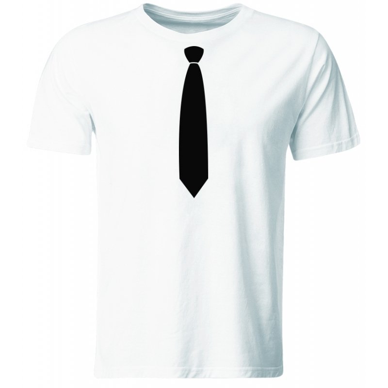 Koszulka Dziecięca z Krawatem, Śmieszny T-shirt, Biała, roz. 152