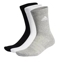 Skarpetki męskie - Skarpetki adidas  Cushioned Crew Socks 3 Pairs Grey/White/Black  XL - miniaturka - grafika 1