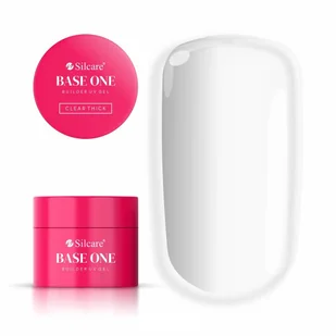 Silcare Base One Buldier Gel żel budujący do paznokci Clear Thick 50 g - Lakiery hybrydowe - miniaturka - grafika 1