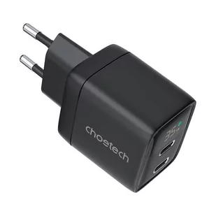 Ładowarka sieciowa GAN USB-C-USB-C Choetech PD6051 (czarna) - Ładowarki do telefonów - miniaturka - grafika 2