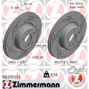 Tarcza hamulcowa ZIMMERMANN 150.2951.53 - Tarcze hamulcowe - miniaturka - grafika 1