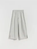 Spodnie i spodenki dla dziewczynek - Reserved - Spodnie dresowe - jasnoszary - miniaturka - grafika 1