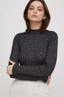 Tommy Hilfiger sweter damski kolor czarny lekki - Swetry damskie - miniaturka - grafika 1