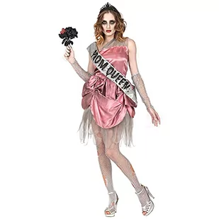 Widmann Widmann 10703 - kostium Zombie królowa balu, sukienka z szarfą, rękawiczki bez palców, tiara 10703 - Sukienki i spódniczki dla dziewczynek - miniaturka - grafika 1